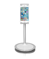 Aluratek Adjustable Desktop Smartphone & Tablet Stand, Holder for iPhone, Android, iPad, & Most Tablet Sizes (AUCH06F), Silver