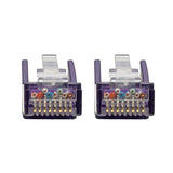 Tripp Lite N201-050-PU Cat6 Gigabit Ethernet Snagless Molded Patch Cable 24 AWG 550MHz Premium UTP, Purple, RJ45 M/M 50'