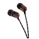 House of Marley | Smile Jamaica Wired in-Ear Headphones - in-line Microphone with 1-Button Remote | Noise Isolating | Durable | Tangle Free Cable | Black Signature Black