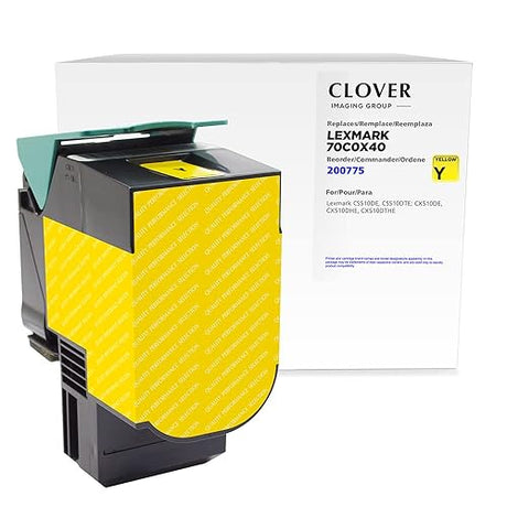 Clover Remanufactured Toner Cartridge Replacement For Lexmark CS510, Yellow, Extra High Yield