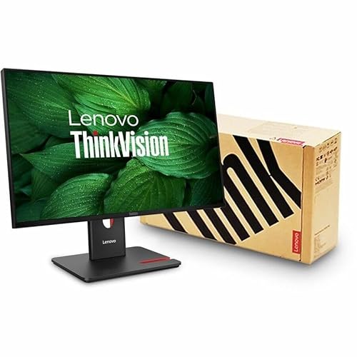 Lenovo ThinkVision T24-40 24 Class Webcam Full HD LED Monitor - 16:9 - Raven Black - 23.8 Viewable - in-Plane Switching (IPS) Technology - WLED Backlight - 1920 x 1080-16.7 Million Colors - 250 Ni