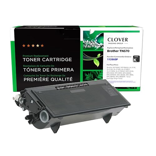 Clover Remanufactured Toner Cartridge Replacement for Brother TN570 | Black | High Yield Black 6,700