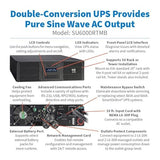 Eaton Tripp Lite SU6000RTMB UPS 6000VA / 5400W, 208V, Maintenance Switch, Online Double Conversion, Pure Sine Wave, 3U Rack Mount, 4 Outlets, Network Card, Extended Run, $250,000 Insurance Bypass Switch UPS 6000VA