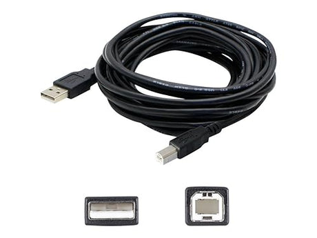 Add-On Computer 1.82m 6.00' USB 2.0 (A) Male to USB 2.0 (B) Male Black Cable (USBEXTAB6)
