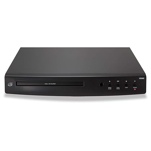 GPX DH300B 1080p Upconversion DVD Player with HDMI, Black 1080p Upconversion HDMI