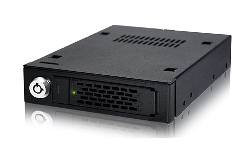 ICY Dock Rugged Full Metal 2.5” SAS/SATA HDD & SSD Mobile Rack for External 3.5 Drive Bay | ToughArmor MB991IK-B Black