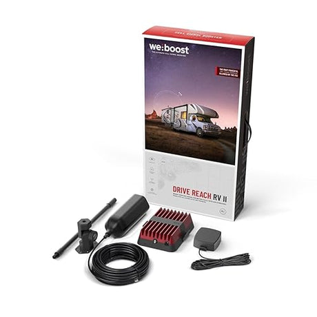 weBoost Drive Reach RV II- Cell Phone Signal Booster kit | Boosts 4G LTE & 5G for All Canadian Carriers - Rodgers, Bell, Telus & More | Made in The U.S. | ISED Approved (Model 654061)