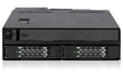ICY Dock 2 X 2.5 SAS/SATA SSD/HDD & (Ultra) Slim ODD Backplane Cage for External 5.25 Bay | Tougharmor MB602SPO-B 2 Bays + Odd
