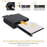 ICY DOCK 6 Bay 2.5 SAS/SATA SSD/HDD & Ultra Slim Optical Disk Drive CD DVD ROM Backplane Enclosure for External 5.25 Bay | ToughArmor MB606SPO-B 6 Bays + ODD