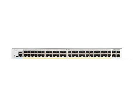 Cisco Catalyst 1200-48P-4X Smart Switch, 48 Port GE, PoE, 4x10GE SFP+, Limited Lifetime Protection (C1200-48P-4X)