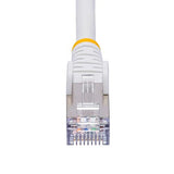 StarTech.com 25ft White CAT8 Ethernet Cable, Snagless RJ45, 25G/40G, 2000MHz, 100W PoE++, S/FTP, 26AWG Pure Bare Copper, LSZH