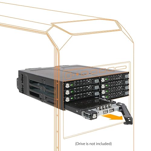 ICY DOCK MB998SK-B 8 Bay 2.5 SATA HDD & SSD Backplane Cage with Locking Trays