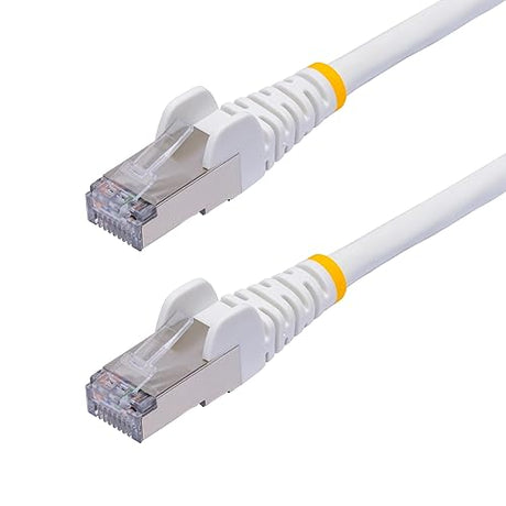 StarTech.com 20ft White CAT8 Ethernet Cable, Snagless RJ45, 25G/40G, 2000MHz, 100W PoE++, S/FTP, 26AWG Pure Bare Copper, LSZH