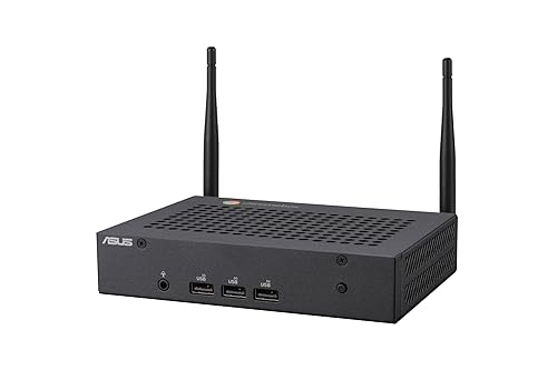 ASUS Fanless Chromebox CF40 with Intel® Celeron N4500 Processor, 8GB Memory, 64G eMMC Storage, USB-C (PD/Alt Mode Support), HDMI, WiFi 6, Chrome OS, VESA Mount Celeron Fanless|8GB Memory|64G eMMC