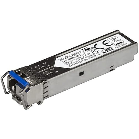 StarTech.com MSA Uncoded SFP Module - 1000BASE-BX - 1 Gigabit Ethernet BiDi Fiber Single Strand SFP Transceiver - LC 10km - MSA Compliant (SFP1000BXUST) 1000Base-BX (Upstream) Single