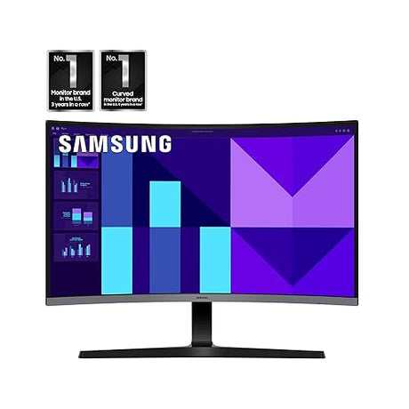 Samsung 27-inch S3 (S39GD) FHD 100Hz Curved Monitor, Game Mode, Eye Saver Mode, Multiple Connectivity with HDMI Port, Built-in Speakers, LS27D396GANXZA, 2025