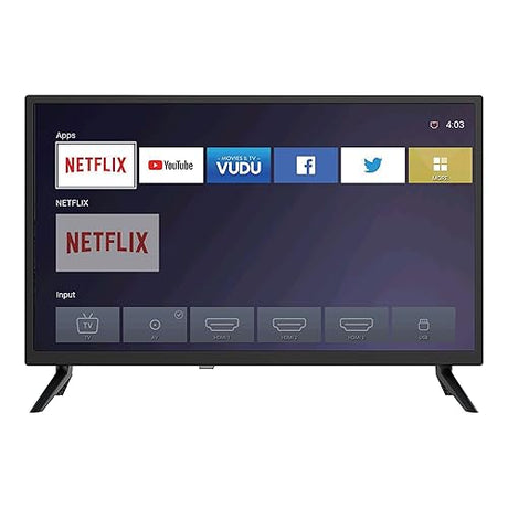Supersonic SC-2416STV 24 Smart LED-LCD TV - HDTV - Black