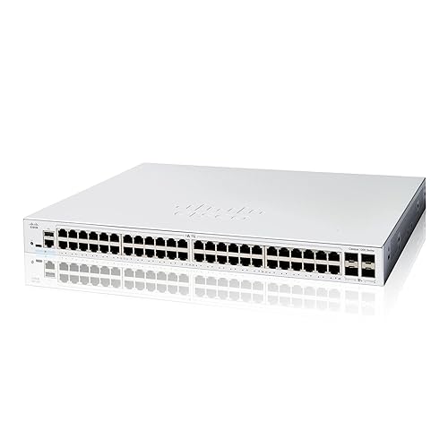 Cisco Catalyst 1200-48T-4G Smart Switch, 48 Port GE, 4x1GE SFP, Limited Lifetime Protection (C1200-48T-4G)