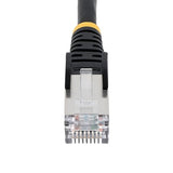 StarTech.com 75ft Black CAT6a Ethernet Cable, Snagless RJ45, 10GbE, 100W PoE++, S/FTP, 500MHz, 27AWG Pure Bare Copper, LSZH