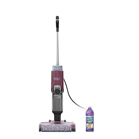 Shark WD100C HydroVac 3-in-1 Vacuum, mop & self-Cleaning System with Antimicrobial brushroll*, All-in-one Lightweight Corded Cleaner for Hard Floors & Area Rugs with Odour Neutralizer Wine Purple HydroVac Corded