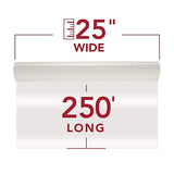 GBC NAP I Thermal Laminating Roll Film, 1 Poly-in Core, 3 Mil, 25 x 250', 2 Pack (3000024) 25 inches x 250 feet