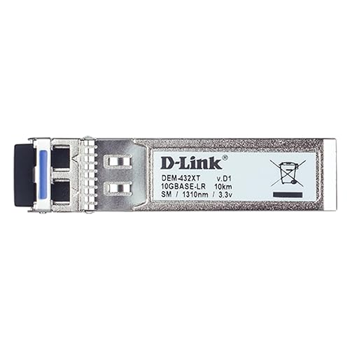 D-Link 10 Gigabit Ethernet Optical Transceiver Single-Mode 10GBASE-LR SFP+ Module (DEM-432XT) Single-Mode Transceiver