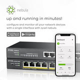 Zyxel 8-Port PoE GbE Switch | Smart-Hybrid Mode | 8X PoE+ @60W | Optional Nebula Cloud | Desktop| Fanless [GS1915-8EP] GS1915-8EP-EU0101F