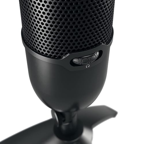 Cherry UM Series 3.0, 6.0 and 9.0 PRO RGB USB Microphone for PC, Mac, Gaming, Recording, Streaming, Podcasting, Studio and Computer Condenser. (UM 3.0 Black)