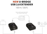 U-Bridge by INOGENI, USB 2.0 Extender with Flexible Power, for Video Cameras and Any USB 2.0 Peripheral, Reliable Long-Distance USB Extension to Maintain Video up to 100 m /330 ft.