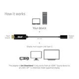 Club 3D CAC-1333 HDMI 2.0 to USB Type C 4K 60Hz M/F Active Adapter