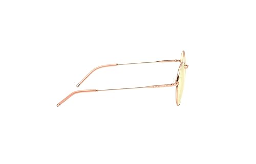 GUNNAR - Premium Gaming & Computer Blue Light Blocking Glasses for Men & Women - Digital Eye Strain Protection - Ellipse Rose Gold and Gold Amber Lens