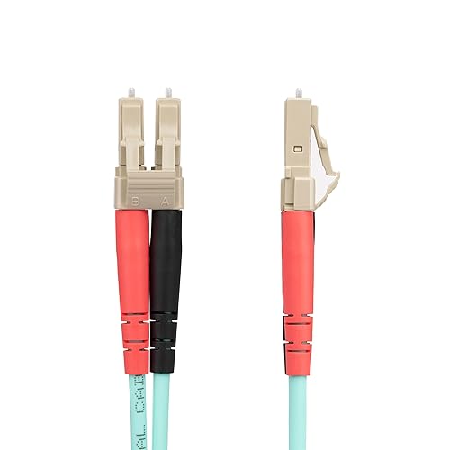 StarTech.com 20m (65ft) LC/UPC OM4 Multimode Fiber Optic Cable, 50/125, 100G, Low Insertion Loss, LSZH Fiber Jumper Cord