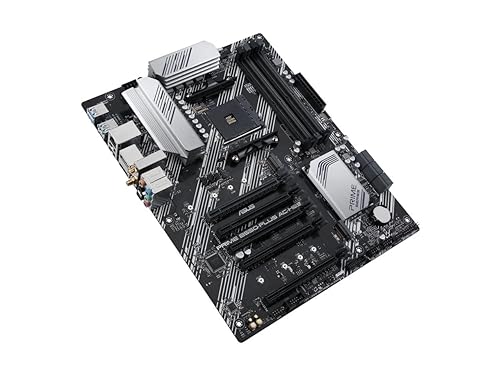 ASUS Prime B550-PLUS AC-HES AMD AM4 (3rd Gen Ryzen) ATX Motherboard (Dual M.2, PCIe 4.0, WiFi 5, 1 Gb Ethernet, DisplayPort/HDMI, SATA 6 Gbps, USB 3.2 Gen 2 Type-C, Front USB 3.2 Gen 1 Type-C