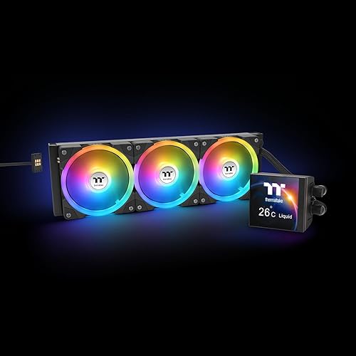 MAGFloe 420 Ultra CPU Liquid Cooler/Intel&AMD Compatible/ 3x140mm 500~2000rpm SWAFAN EX/ 420mm Radiator/MAGForce 2.0/3.95 Square LCD/Swappable Fan Blades/Black/CL-W451-PL14SW-A