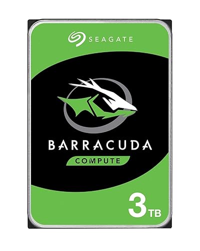 Seagate 3.5, 3TB, SATA3, BarraCuda Hard Drive, 5400RPM, 256MB Cache