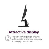 Lenovo D24-40 Monitor, 23.8 FHD Display, Tilt Stand, HDMI and VGA Ports, 75Hz Refresh Rate, AMD FreeSync, 250 nits, Raven Black 24 FHD 75Hz