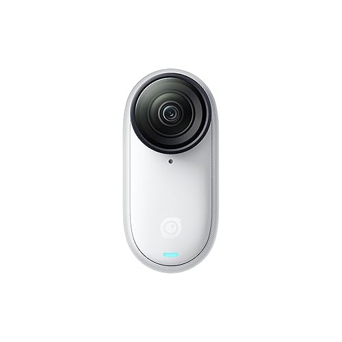 Insta360 GO 3S Camera Only (No Action Pod/Charger Included) - 128 GB White, 4K Portable Vlogging Camera with Stabilization, Waterproof, Apple Find My & Mountable Design for POV Shots Arctic White