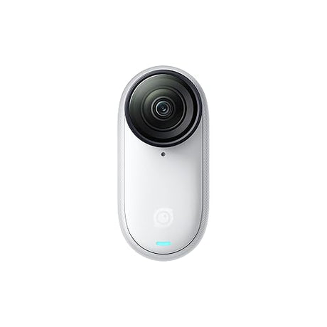 Insta360 GO 3S Camera Only (No Action Pod/Charger Included) - 64 GB White, 4K Portable Vlogging Camera with Stabilization, Waterproof, Apple Find My & Mountable Design for POV Shots Arctic White
