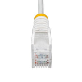 StarTech.com 7ft White Slim CAT6 Ethernet Cable, Snagless RJ45, LSZH, 28AWG Pure Bare Copper, Slim Network Patch Cable/Cord