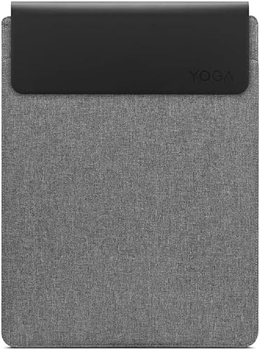 Lenovo Yoga Laptop Sleeve – 14.5 inch – Magnetic Closure – Slim & Light – Made from Recycled Materials – Separate Accessory Pocket – Grey 14.5 inch Grey