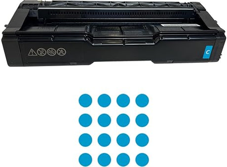 RICOH Genuine Cyan Toner Cartridge C125 P & C125MF