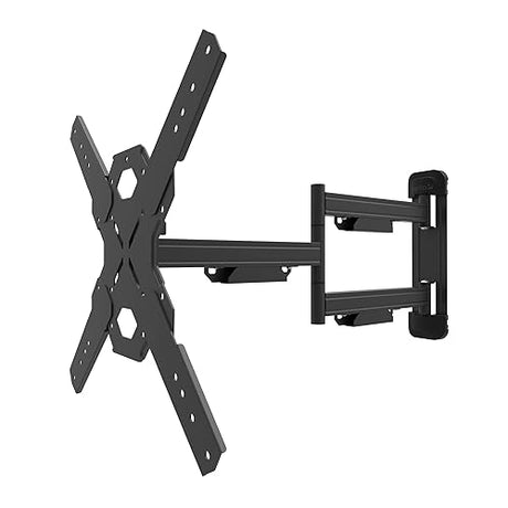 Kanto PS400SG Stainless Steel Outdoor Full Motion TV Mount for 30" to 70" TVs Up to 88 lb | Stainless Steel Arms | Integrated Cable Management | Low Profile | 27.6" Extension | Black Black | 30" to 70" TVs