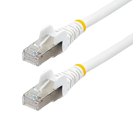 StarTech.com 75ft White CAT6a Ethernet Cable, Snagless RJ45, 10GbE, 100W PoE++, S/FTP, 500MHz, 27AWG Pure Bare Copper, LSZH