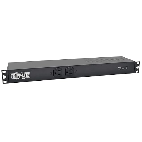 Tripp Lite PDU 1.92kW, 120V, Single-Phase Basic PDU with Isobar Surge Protection - 3840 Joules, 14 Outlets, L5-20P Input (5-20P Adapter), 15 ft. Cord, 1U (PDUH20-ISO)