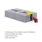 CyberPower RB1290X4H UPS Replacement Battery Cartridge; Maintenance Free; User-Installable, 12V/9Ah