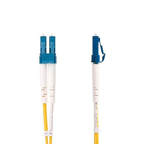 StarTech.com 50m (164ft) LC to SC (UPC) OS2 Single Mode Duplex Fiber Optic Cable, 9/125, 100G, LSZH Fiber Jumper Cord
