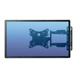 Fellowes Full Motion TV Wall Mount, Black, VESA Bracket, Holds Monitor up to 55” / 77 lbs.