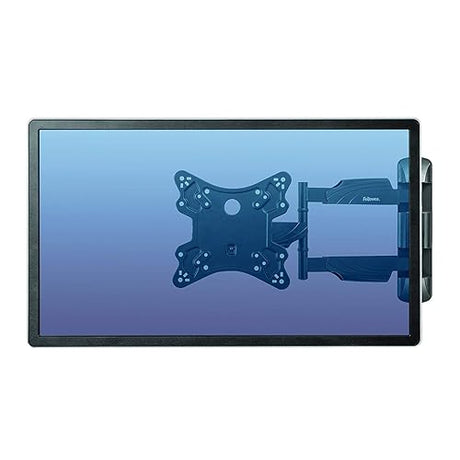 Fellowes Full Motion TV Wall Mount, Black, VESA Bracket, Holds Monitor up to 55” / 77 lbs.