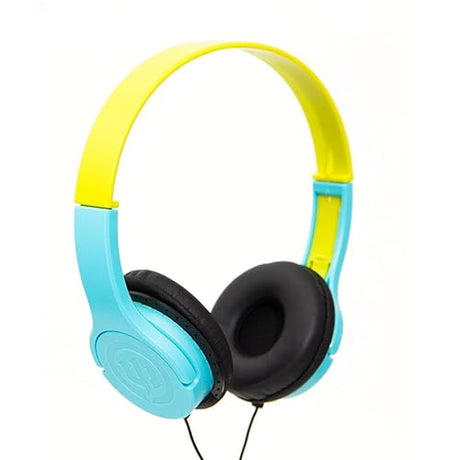 Wicked Audio Rad Rascal The Kid Safe Headphones, Sky Blue and Slime