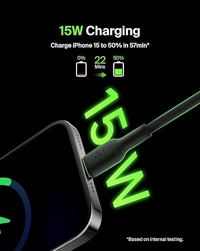 Belkin CAB001bt3MBK 9.8-Foot Boost?Charge USB-C to USB-A Cable, black, 3 m Black USB-C to USB-A (PVC)